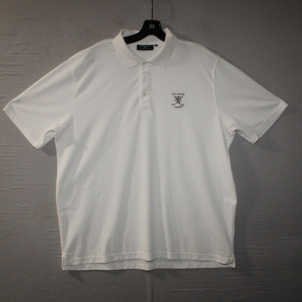 Glenmuir 1891 Old Course St. Andre Performance Golf Polo White Size XLarge XL